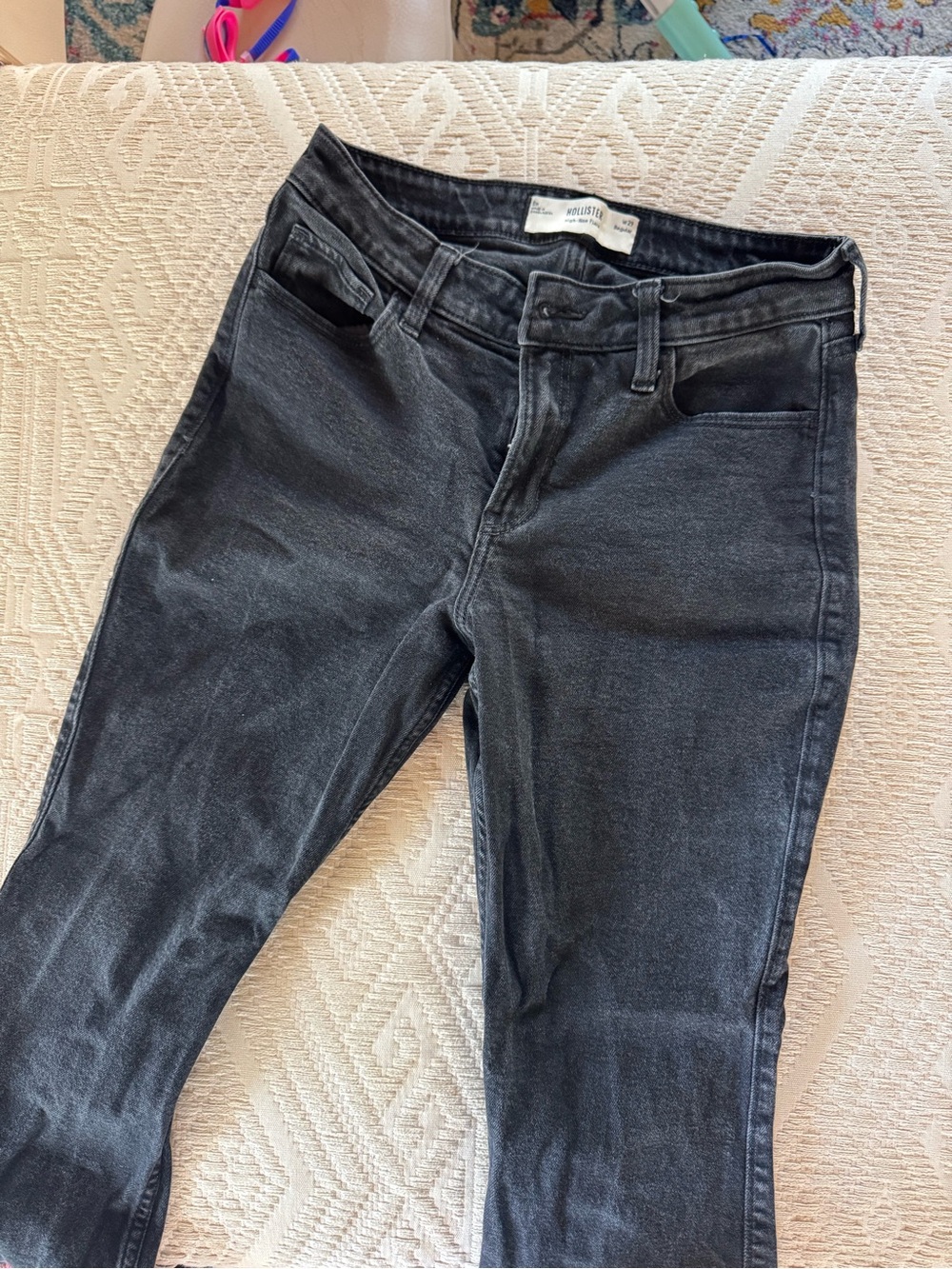 Hollister High-Rise Black Flare Jeans - Women's